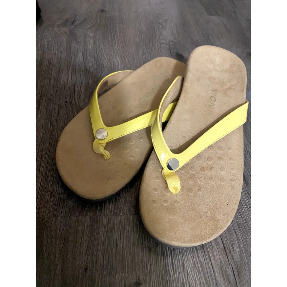 Vionic Women's Yellow Mona Thong Sandals US 8/UK 6/ EU 39 - Picture 2 of 8